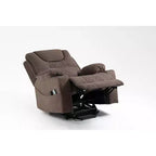 Poltrona reclinabile elettrica per anziani in pelle PU/velluto, divano-poltrona relax elettrica - ModernLuxe