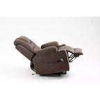 Poltrona reclinabile elettrica per anziani in pelle PU/velluto, divano-poltrona relax elettrica - ModernLuxe