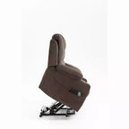 Poltrona reclinabile elettrica per anziani in pelle PU/velluto, divano-poltrona relax elettrica - ModernLuxe