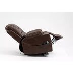 Poltrona reclinabile elettrica per anziani in pelle PU/velluto, divano-poltrona relax elettrica - ModernLuxe