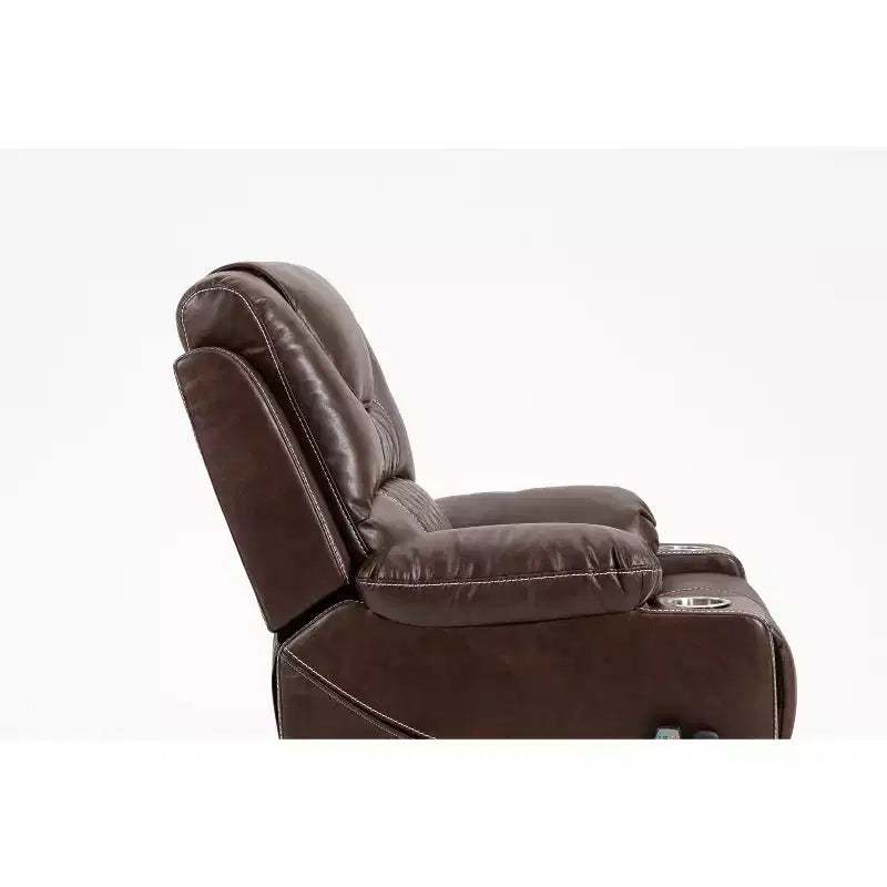 Poltrona reclinabile elettrica per anziani in pelle PU/velluto, divano-poltrona relax elettrica - ModernLuxe