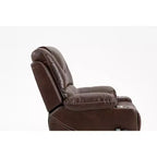 Poltrona reclinabile elettrica per anziani in pelle PU/velluto, divano-poltrona relax elettrica - ModernLuxe
