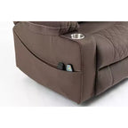 Poltrona reclinabile elettrica per anziani in pelle PU/velluto, divano-poltrona relax elettrica - ModernLuxe