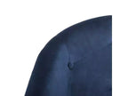 Sedia da ufficio girevole imbottita Amy - Regolabile in altezza - OCH4500 - Blu/Cromato - Safavieh