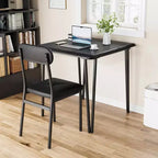 Whizmax Set Tavolo da Pranzo Piccolo per 2, 3 Pezzi, Bar Cucina Dinette Quadrato, con Sedie Rivestite in PU