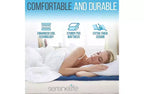 Materasso ad aria SereneLife EZ con telaio e custodia a rotelle, letto ad aria pieghevole autogonfiabile con pompa incorporata, singolo