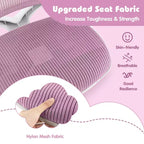 Costway Sedia da scrivania girevole per bambini in rete, sedia da computer per bambini con altezza regolabile, blu/rosa/viola