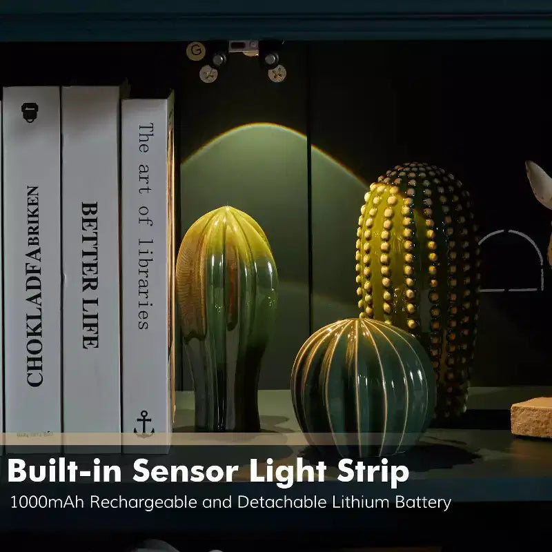 Emathides 63Wide Mobile con piedini in legno massello e illuminazione |KARAT HOME