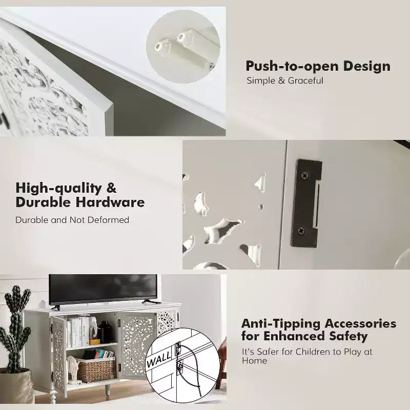 Emathides 63Wide Mobile con piedini in legno massello e illuminazione |KARAT HOME