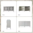 Emathides 63Wide Mobile con piedini in legno massello e illuminazione |KARAT HOME