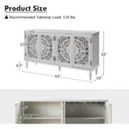 Emathides 63Wide Mobile con piedini in legno massello e illuminazione |KARAT HOME