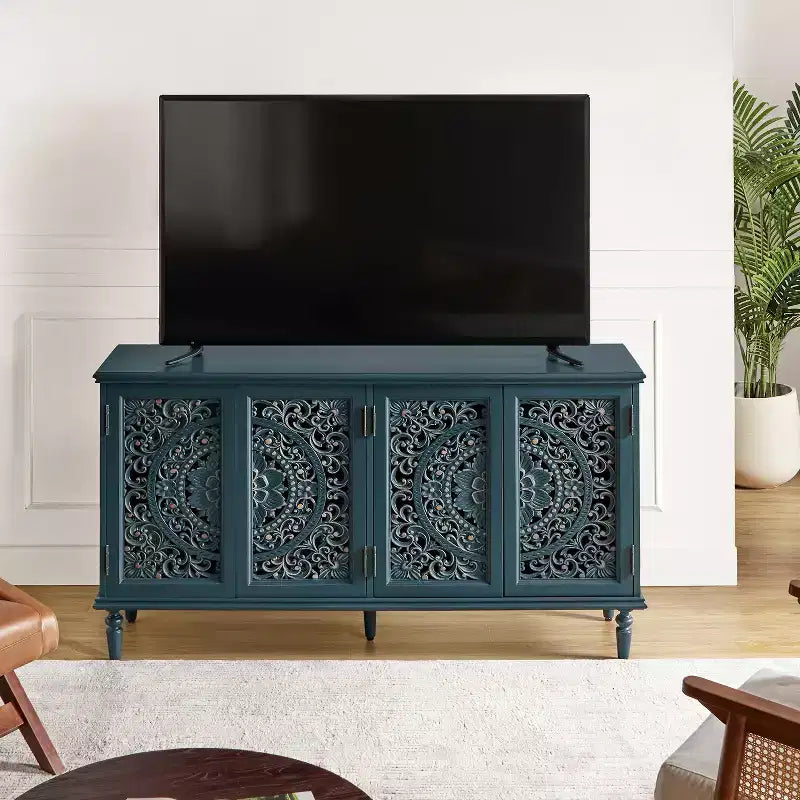 Emathides 63Wide Mobile con piedini in legno massello e illuminazione |KARAT HOME