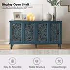 Emathides 63Wide Mobile con piedini in legno massello e illuminazione |KARAT HOME