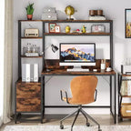 Scrivania per computer Lantine da 55 pollici con 2 cassetti