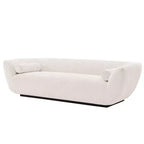 96.46 Ulka Divano contemporaneo imbottito in bouclé con cuscini - Manhattan Comfort