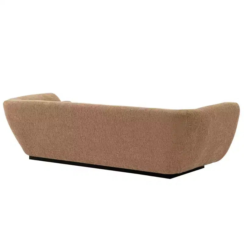 96.46 Ulka Divano contemporaneo imbottito in bouclé con cuscini - Manhattan Comfort