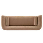 96.46 Ulka Divano contemporaneo imbottito in bouclé con cuscini - Manhattan Comfort
