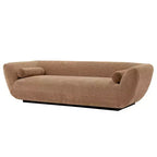 96.46 Ulka Divano contemporaneo imbottito in bouclé con cuscini - Manhattan Comfort