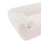 96.46 Ulka Divano contemporaneo imbottito in bouclé con cuscini - Manhattan Comfort