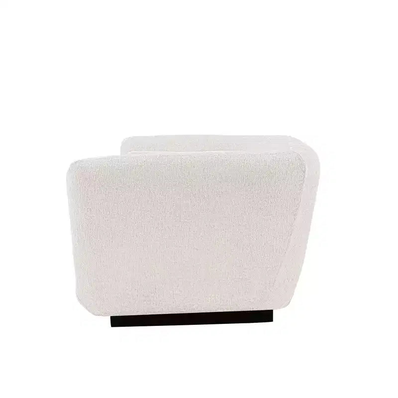 96.46 Ulka Divano contemporaneo imbottito in bouclé con cuscini - Manhattan Comfort