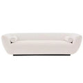 96.46 Ulka Contemporary Boucle Upholstered Sofa with Pillows - Manhattan Comfort