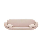 Divano Siri contemporaneo imbottito in lino con cuscini - Manhattan Comfort