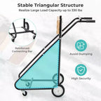 Costway Carrello Motore Fuoribordo Pesante con 4 Ruote Lisce