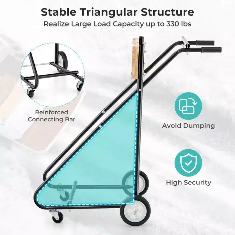 Costway Carrello Motore Fuoribordo Pesante con 4 Ruote Lisce