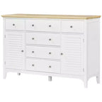 HOMCOM Credenza Moderna con Cassetti, Mobile Buffet con Ante e Ripiani Regolabili, per Sala da Pranzo, Cucina
