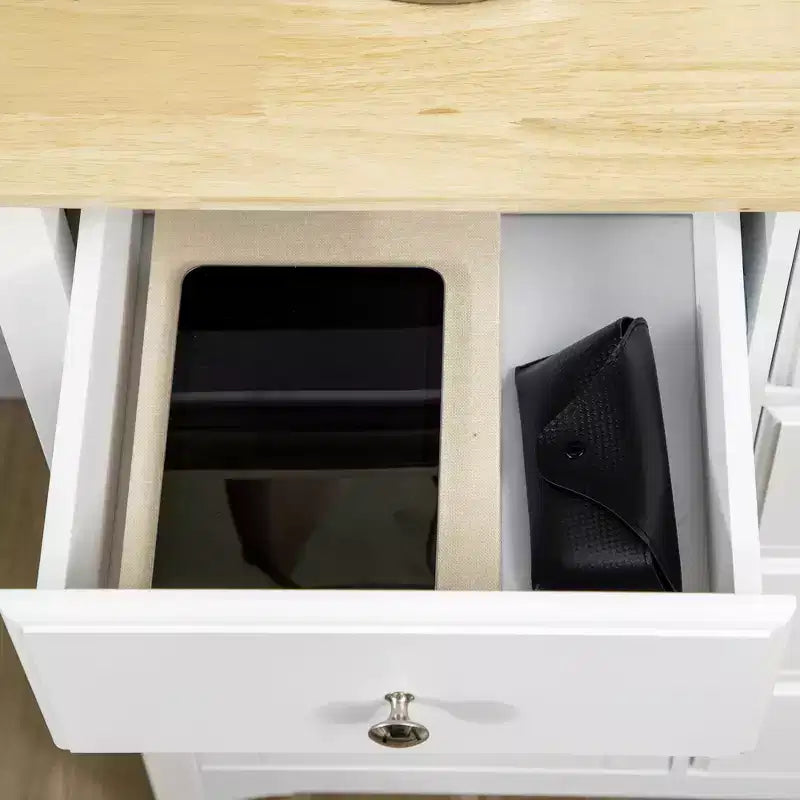 HOMCOM Credenza Moderna con Cassetti, Mobile Buffet con Ante e Ripiani Regolabili, per Sala da Pranzo, Cucina