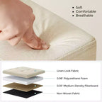 SONGMICS Panchina Pouf Contenitore Pouf Contenitore Poggiapiedi Contiene Fino a 300 kg per Camera da Letto Soggiorno