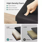 SONGMICS Panchina Pouf Contenitore Pouf Contenitore Poggiapiedi Contiene Fino a 300 kg per Camera da Letto Soggiorno