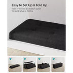 SONGMICS Panchina Pouf Contenitore Pouf Contenitore Poggiapiedi Contiene Fino a 300 kg per Camera da Letto Soggiorno