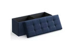 SONGMICS Panchina Pouf Contenitore Pouf Contenitore Poggiapiedi Contiene Fino a 300 kg per Camera da Letto Soggiorno