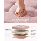 SONGMICS Panchina Pouf Contenitore Pouf Contenitore Poggiapiedi Contiene Fino a 300 kg per Camera da Letto Soggiorno