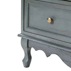Set di 2 cassettiere tradizionali Galatea da 81 cm in legno massello a 3 cassetti con stazione di ricarica | HULALA HOME