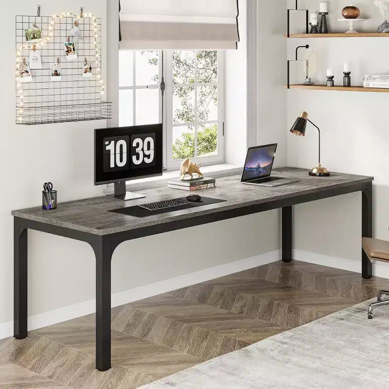 Scrivania per computer Lantine extra lunga da 199,9 cm
