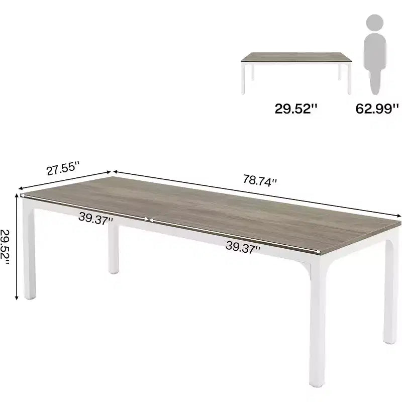 Scrivania per computer Lantine extra lunga da 199,9 cm