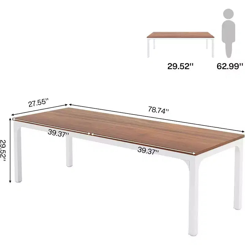 Scrivania per computer Lantine extra lunga da 199,9 cm