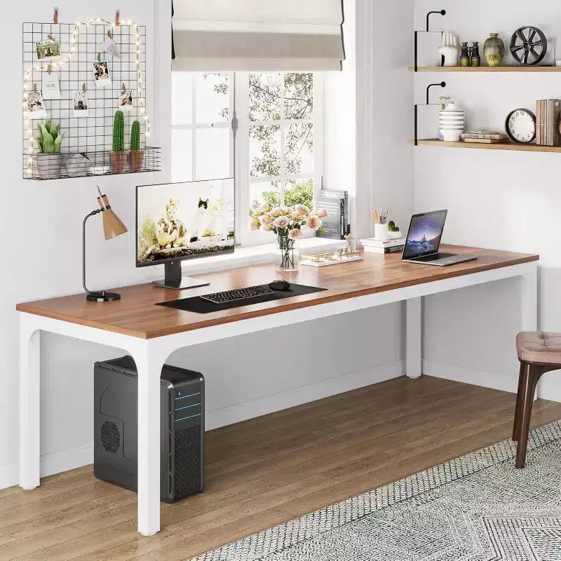 Scrivania per computer Lantine extra lunga da 199,9 cm