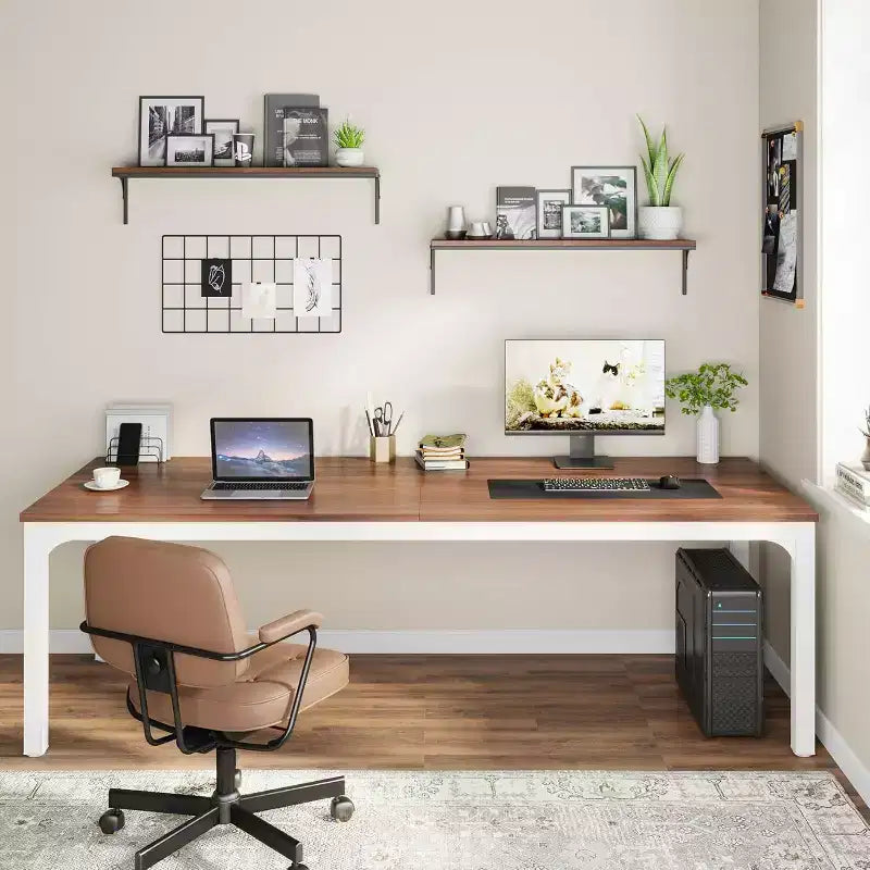 Scrivania per computer Lantine extra lunga da 199,9 cm