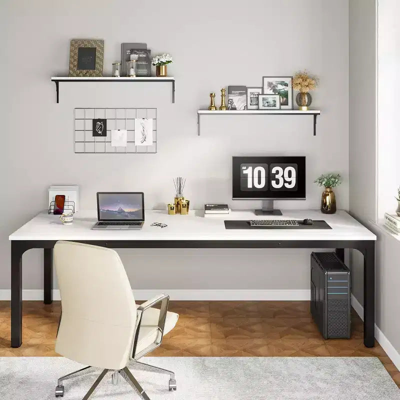 Scrivania per computer Lantine extra lunga da 199,9 cm