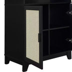 Set di 2 librerie a 7 ripiani in canna Sheridan Modern - Manhattan Comfort