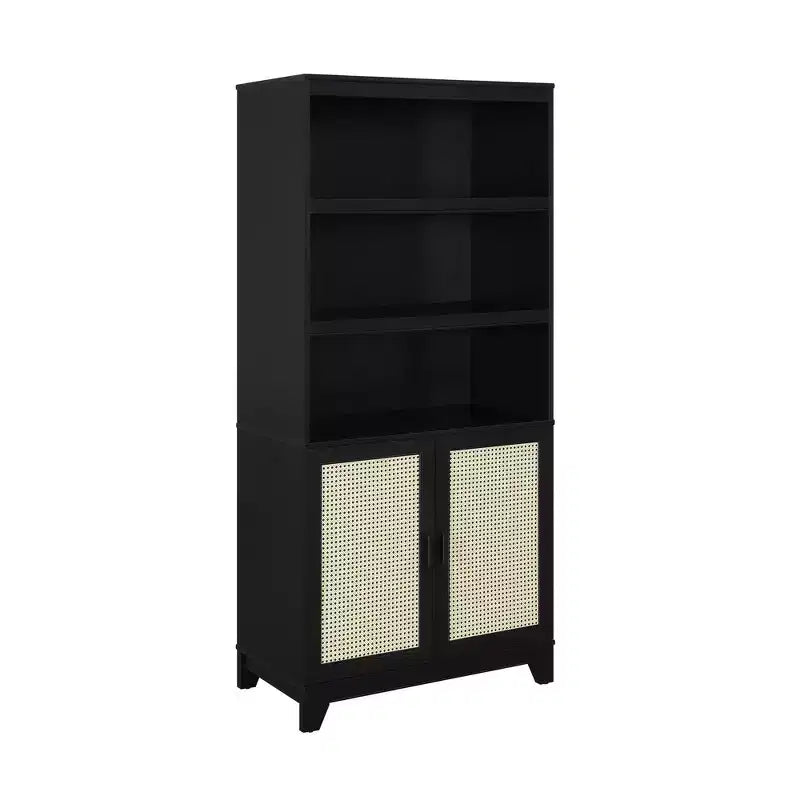 Set di 2 librerie a 7 ripiani in canna Sheridan Modern - Manhattan Comfort