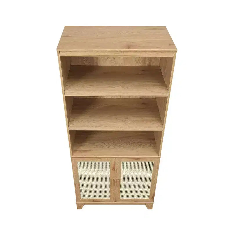 Set di 2 librerie a 7 ripiani in canna Sheridan Modern - Manhattan Comfort