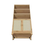 Set di 2 librerie a 7 ripiani in canna Sheridan Modern - Manhattan Comfort