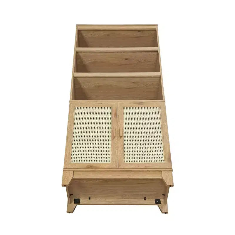 Set di 2 librerie a 7 ripiani in canna Sheridan Modern - Manhattan Comfort