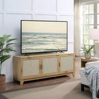 Mobile TV Sheridan Modern 6 ripiani in canna per TV fino a 55" - Manhattan Comfort