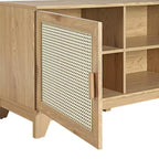 Mobile TV Sheridan Modern 6 ripiani in canna per TV fino a 55" - Manhattan Comfort