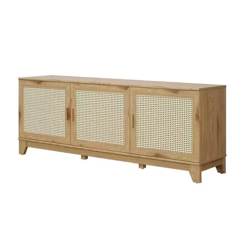 Mobile TV Sheridan Modern 6 ripiani in canna per TV fino a 55" - Manhattan Comfort